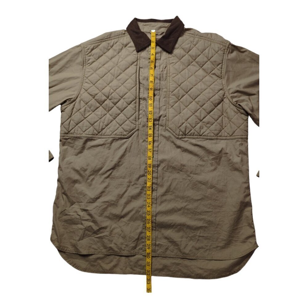 WOOLRICH Size L Men's Hunting Shooting Shirt Insulated Pads  Khaki Sportsman - Picture 5 of 13